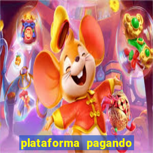 plataforma pagando bem hoje